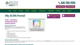 
                            3. MY ACHS PORTAL - Adair County Health System