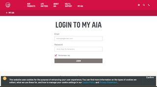 
                            5. My AIA LOGIN - aia.com.kh