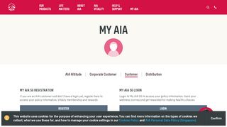 
                            1. My AIA - Login to eCare, Birthday Perks, AIA Vitality | AIA Singapore