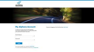 
                            5. My Alphera Account - Login