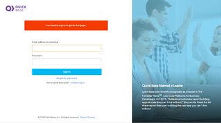 
                            3. My apps - Sign In - Quick Base