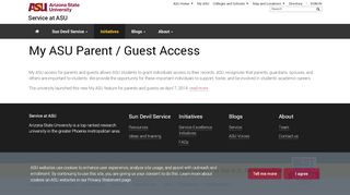 
                            1. My ASU Parent / Guest Access | Service at ASU