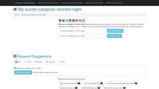 
                            8. My aurora caregiver connect login