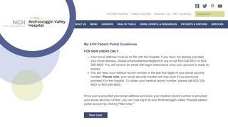 
                            2. My AVH Visit Portal Sign-Up - Androscoggin Valley Hospital