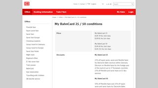 
                            1. My BahnCard 25 / 50 conditions