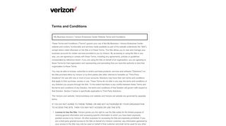 
                            2. My Business - Terms and Conditions - Verizon Wireless