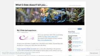 
                            9. My C-Date bad experience | What C-Date doesn't tell you…