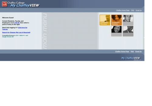 
                            4. My ChaffeyView Main Menu