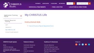 
                            3. My CHRISTUS Life - CHRISTUS Health