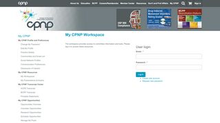 
                            5. My CPNP Workspace | cpnp.org