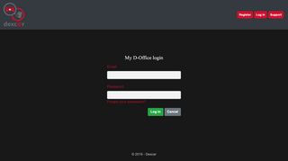 
                            3. My D-Office login - Log in - Dexcar backoffice