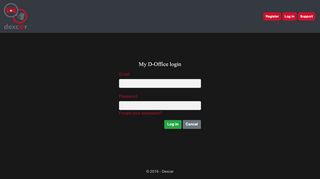 
                            7. My D-Office login - Log in - Dexcar backoffice