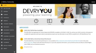 
                            3. My DeVry - DeVry University