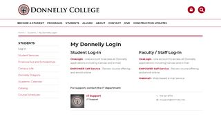 
                            8. My Donnelly Login | Students - Donnelly College