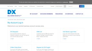 
                            6. My DX Account Login - dxdelivery.com