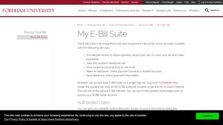 
                            6. My E-Bill Suite - Fordham University