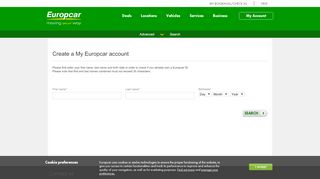 
                            6. My Europcar - My Account - Europcar car rental