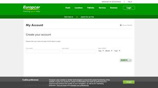 
                            4. My Europcar - My Account