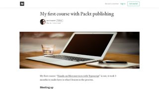 
                            6. My first course with Packt publishing - amit bezalel - Medium