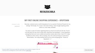 
                            5. My First Online Shopping Experience – KPOPTown