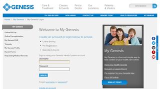 
                            2. My Genesis Login - Bill Payment, Pre-Reg & …