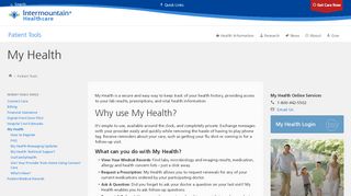 
                            8. My Health | Intermountain Healthcare