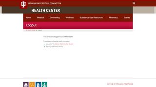 
                            4. My Health: IU Health Center