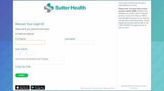 
                            8. My Health Online - Recover Your Login ID