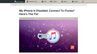 
                            8. My iPhone Is Disabled. Connect To iTunes? Here’s The Fix!