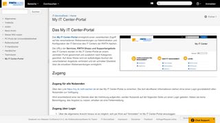 
                            3. My IT Center-Portal - IT-ServiceDesk - Confluence