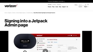 
                            1. My JetPack Admin Page Sign In - Verizon Wireless