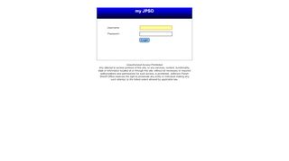 
                            1. My JPSO Login