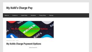 
                            1. My Kohls Charge Payment Options