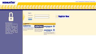 
                            10. My Komatsu - Login