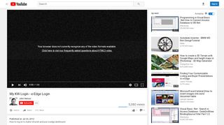
                            8. My KW Login - e-Edge Login - YouTube