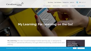 
                            1. My Learning: For Learning on the Go | CrossKnowledge
