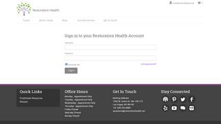 
                            7. My Login - Restoration Health