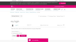
                            4. my login | Telekom hilft Community