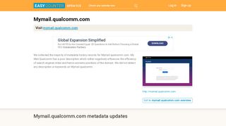 
                            6. My Mail Qualcomm (Mymail.qualcomm.com) - MyMail