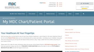 
                            9. My MDC Chart/Patient Portal - Mid Dakota Clinic