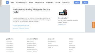 
                            4. - My Motorola Service Portal