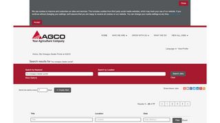 
                            1. My Oneagco Dealer Portal - AGCO Jobs - Jobs at AGCO