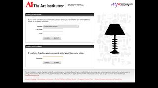 
                            3. My Pages - Reset Password - The Art Institutes