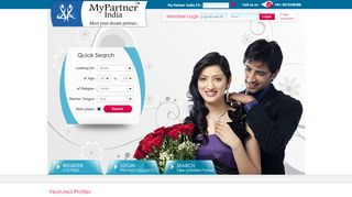 
                            6. My Partner India, Matrimonial services, for All caste ...