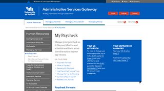 
                            2. My Paycheck - Administrative Services Gateway - University at Buffalo