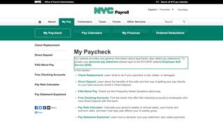 
                            6. My Paycheck - OPA - Welcome to NYC.gov | City of New York