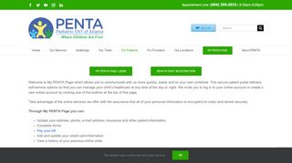 
                            2. My PENTA Page - PENTA: Pediatric Ear, Nose & Throat of Atlanta ...