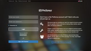 
                            9. My PreSonus | Login