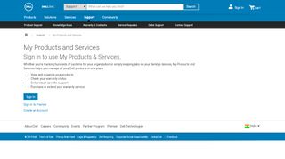 
                            3. My Products and Services | Dell India