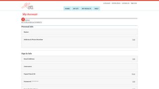 
                            1. My Profile - My Account - ATI Testing